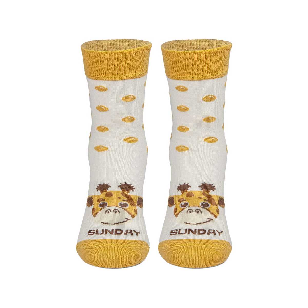 17 | SOCKS WITH POLES / VANILLA | SUNDAY GIRAFFE