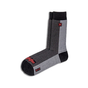 11 | CALCETIN LISTAS / NEG/ANT/GR | INSOLE