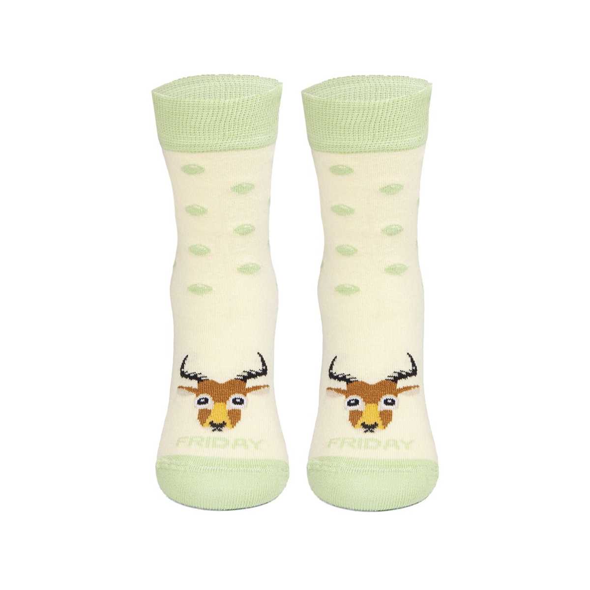 15 | DOT SOCKS / BEIG | DEER FRIDAY